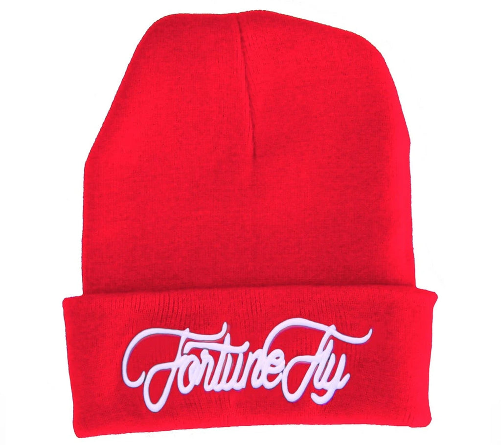 Red Script Beanie